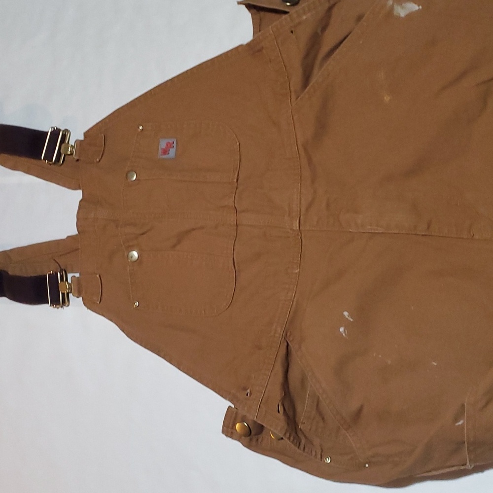 Work Ready brand overalls. Some spots from work. No smell. Fits 34x32 well.
